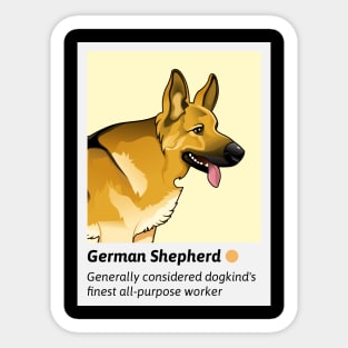 Cool Dog - German Shepard Sticker